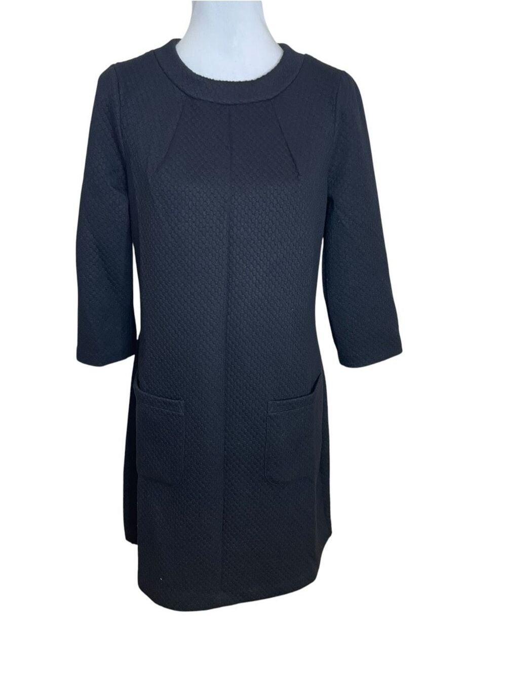 Boden Abigail Jacquard Tunic Dress Black Size 10